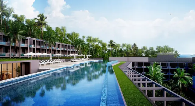 Astonishing 1-bedroom apartments, with pool view and near the sea, on Surin Beach beach — Surin