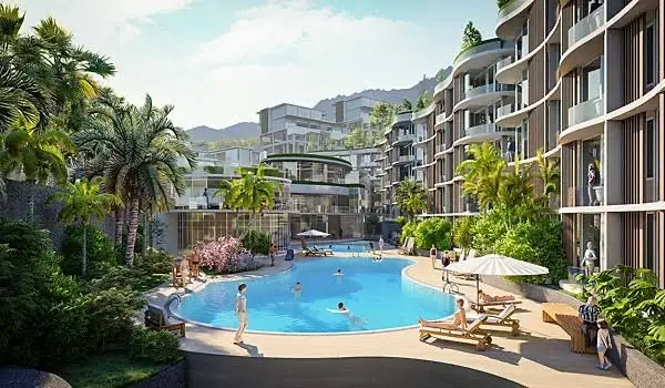 Astonishing 2-bedroom apartments, with sea view, on Kamala Beach beach — Kamala