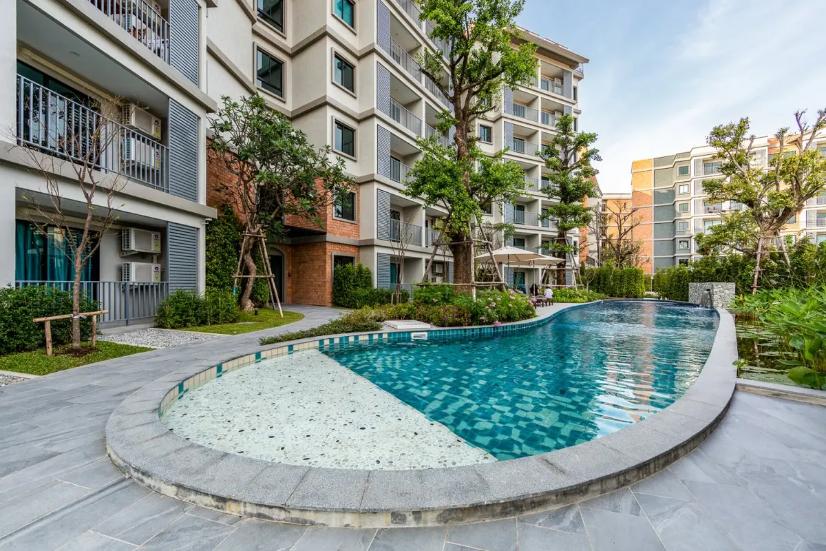 Studio with pool view at The Title Residencies, Nai Yang — Nai Yang · 3/30