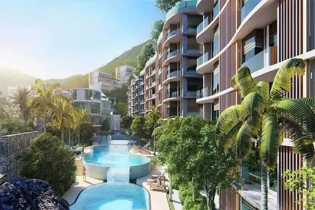 Gorgeous 2-bedroom apartments, with sea view, on Kamala Beach beach — Kamala