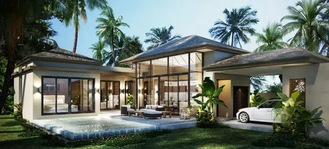 Chic 3-bedroom villa, with pool view in Peykaa Estate Villas project, on Bangtao / Laguna beach — Cherng Talay