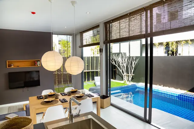 Amazing 2-bedroom villa, with pool view in Villoft Zen Living Resort and Spa project, on Bangtao / Laguna beach — Layan