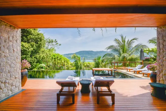 Chic, large 4-bedroom apartments, with sea view in Andara project, on Kamala Beach beach — Kamala