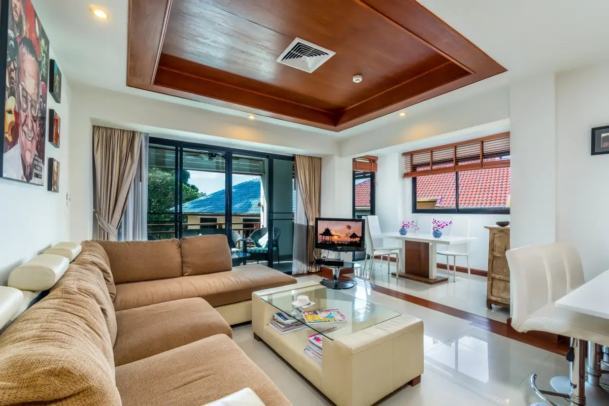 Cozy 2-bedroom apartments, with mountain view in Surin Sabai project, on Surin Beach beach — Surin · 1/14