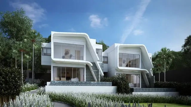 Stylish 2-bedroom villa, with pool view in Utopia Naiharn project, on Nai Harn beach — Nai Harn