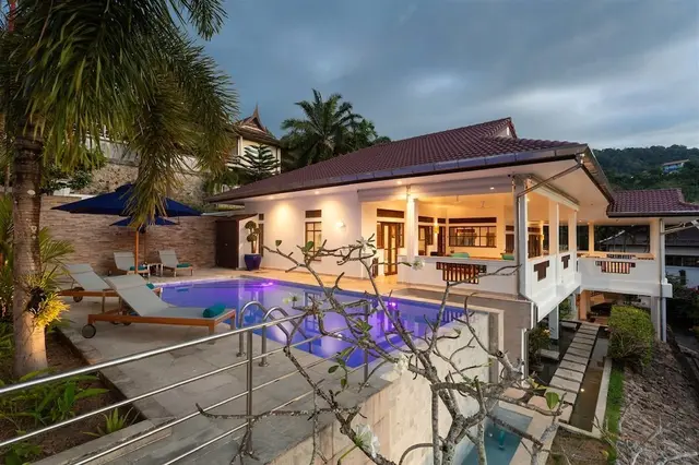Tropical Bedroom Villa For Rent in Kata Beach — Kata