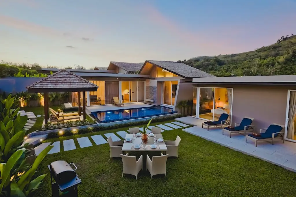 -Bedroom Villa, with pool view in Sunpao project, on Layan Beach beach — Layan · 3/16