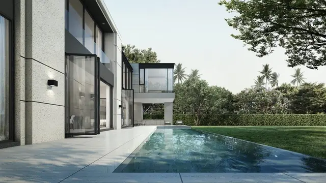 Comfortable premium, large 5-bedroom villa, with pool view, on Chalong beach — Chalong