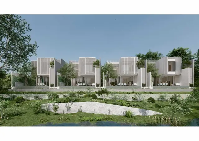 Incredible 4-bedroom villa, with golf course, on Chalong beach — Chalong