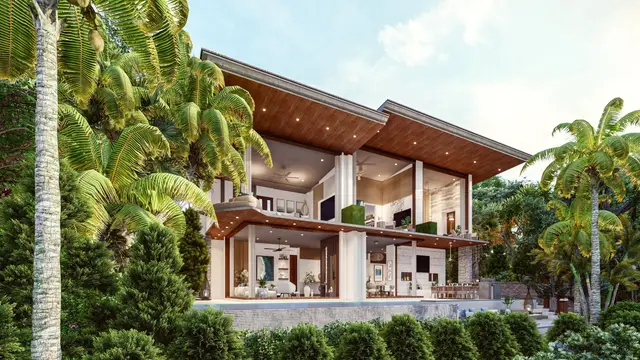 Astonishing, large 3-bedroom villa, with sea view, on Mai Khao beach — Mai Khao