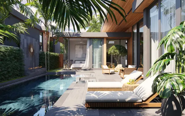 Fashionable, spacious 3-bedroom villa, with pool view, on Bangtao / Laguna beach — Bang Tao