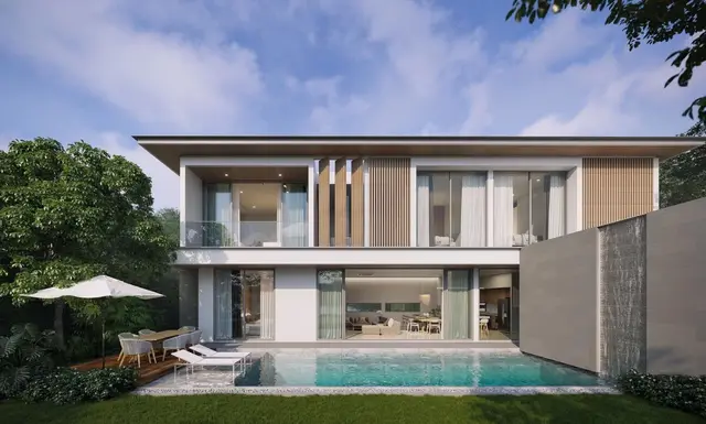 Luxurious, spacious 4-bedroom villa, with pool view, on Rawai beach — Nai Harn