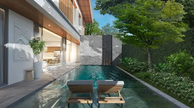 Chic 4-bedroom villa, with pool view, on Rawai beach — Nai Harn