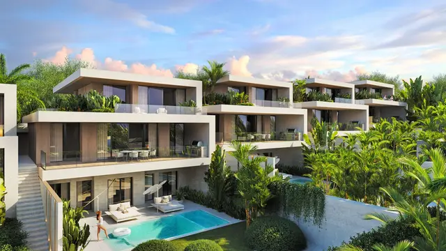 Fashionable, large 5-bedroom villa, with pool view, on Chalong beach — Chalong