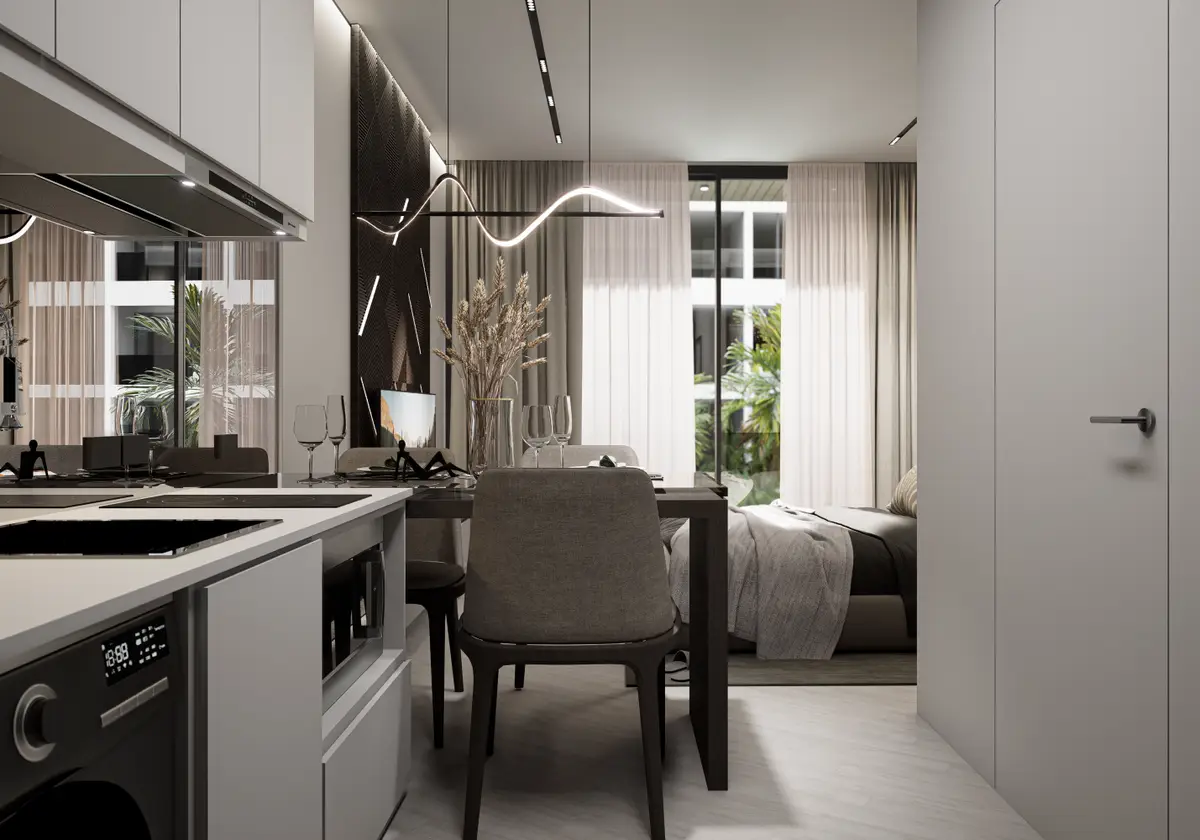 30 sqm Studio with Pool View at Sun Hills, Layan — Layan · 2/8