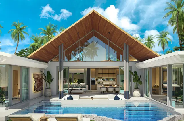 Stunning 3-bedroom villa, with pool view, on Bangtao / Laguna beach — Cherng Talay