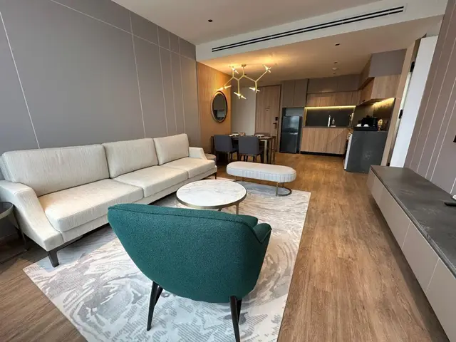 Exclusive 2-bedroom apartments, with sea view in Layan Green Park project, on Layan Beach beach — Layan