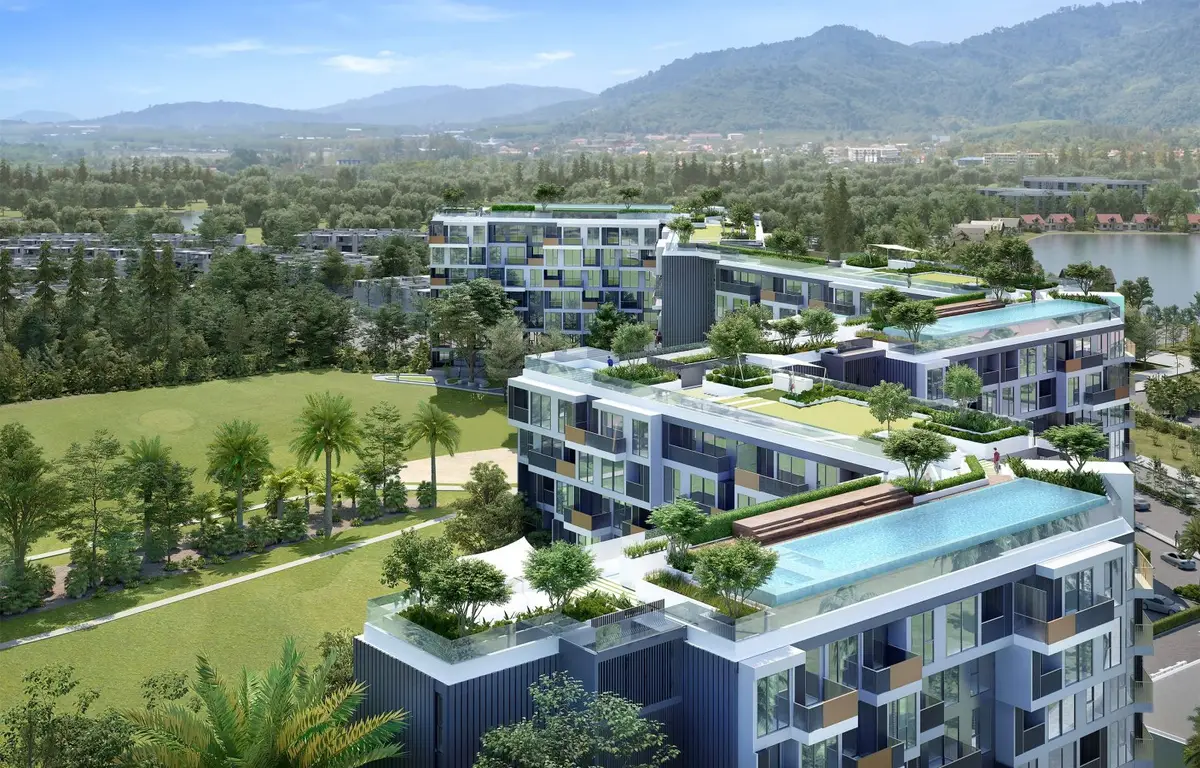 Golf-View 2-Bed Apartment at Sky Park Aurora, Laguna Bang Tao — Bang Tao · 4/18
