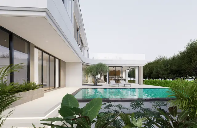 Chic, spacious 3-bedroom villa, with pool view, on Thalang beach — Thalang