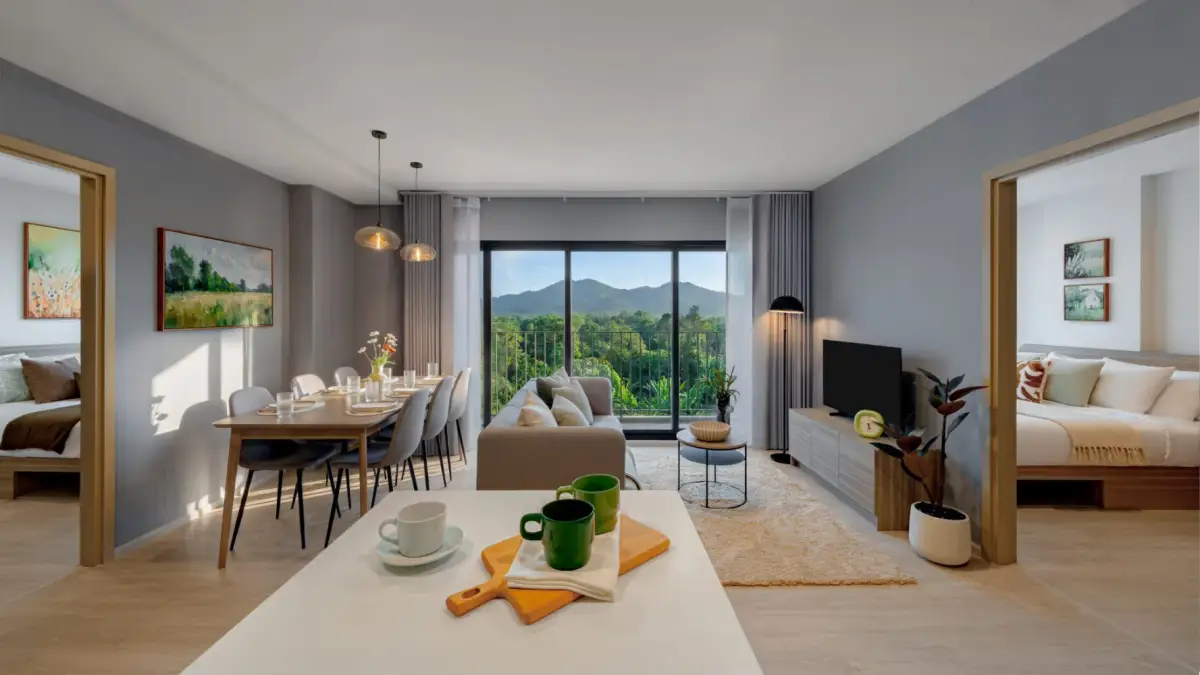 2-Bed Apartment in The Base Cherngtalay near Bang Tao — Bang Tao · 4/19