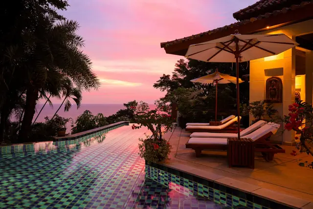 Cozy premium, large 6-bedroom villa, with sea view in Katamanda project, on Kata beach — Kata