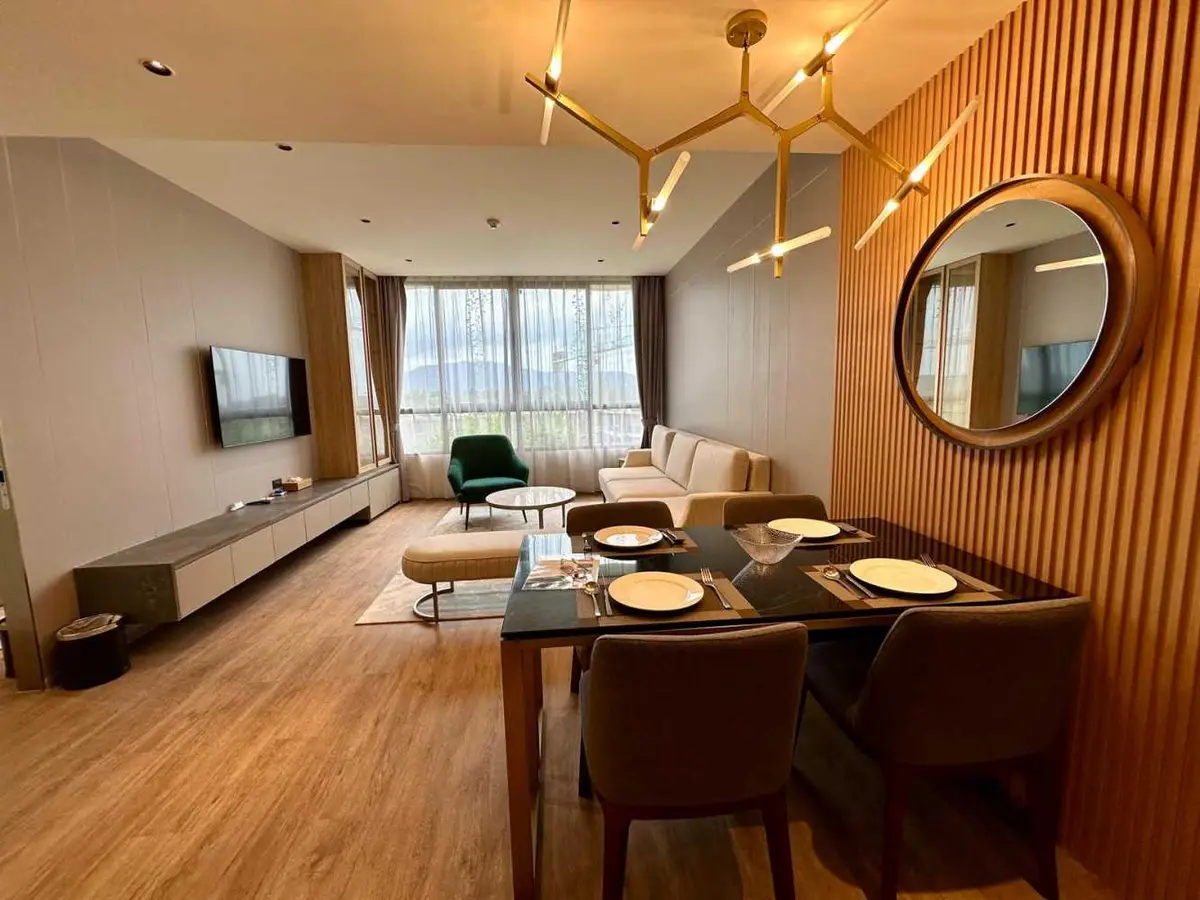 -Bedroom Apartments, with pool view in Layan Green Park project, on Layan Beach beach — Layan · 5/36