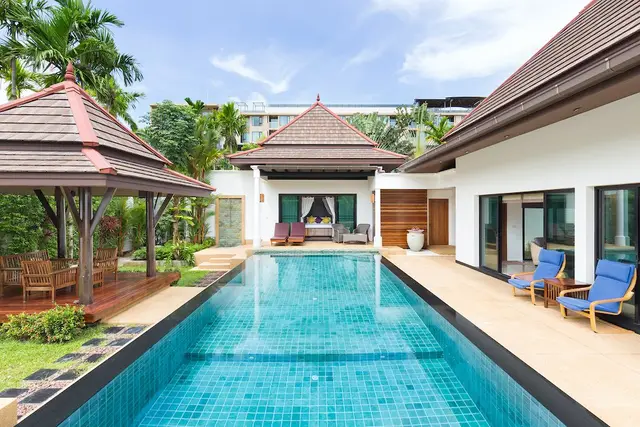 Amazing, spacious 3-bedroom villa, with pool view in Baan Thai Surin Gardens project, on Surin Beach beach — Surin