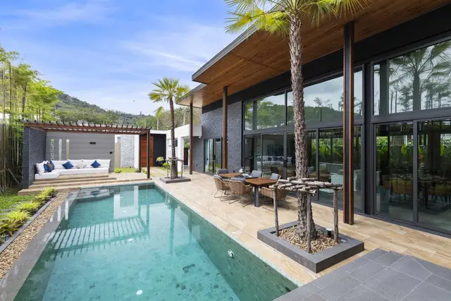 Premium -Bedroom Villa, with pool view in Villa Suksan Rawai project, on Rawai beach — Rawai
