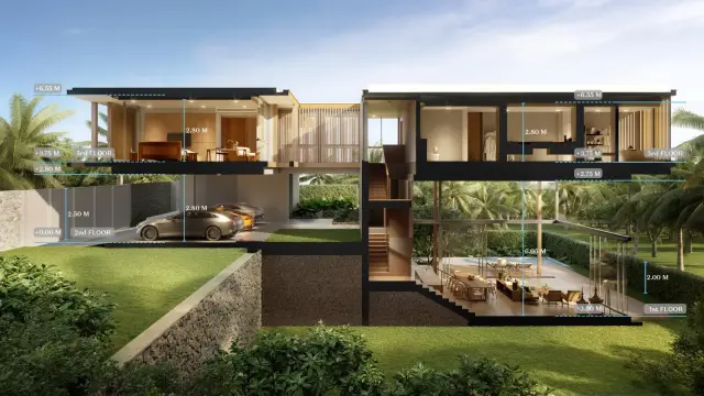 Large -Bedroom Villa, with pool view, on Layan Beach beach — Layan