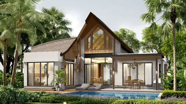-Bedroom Villa, with pool view, on Naithon beach — Thalang