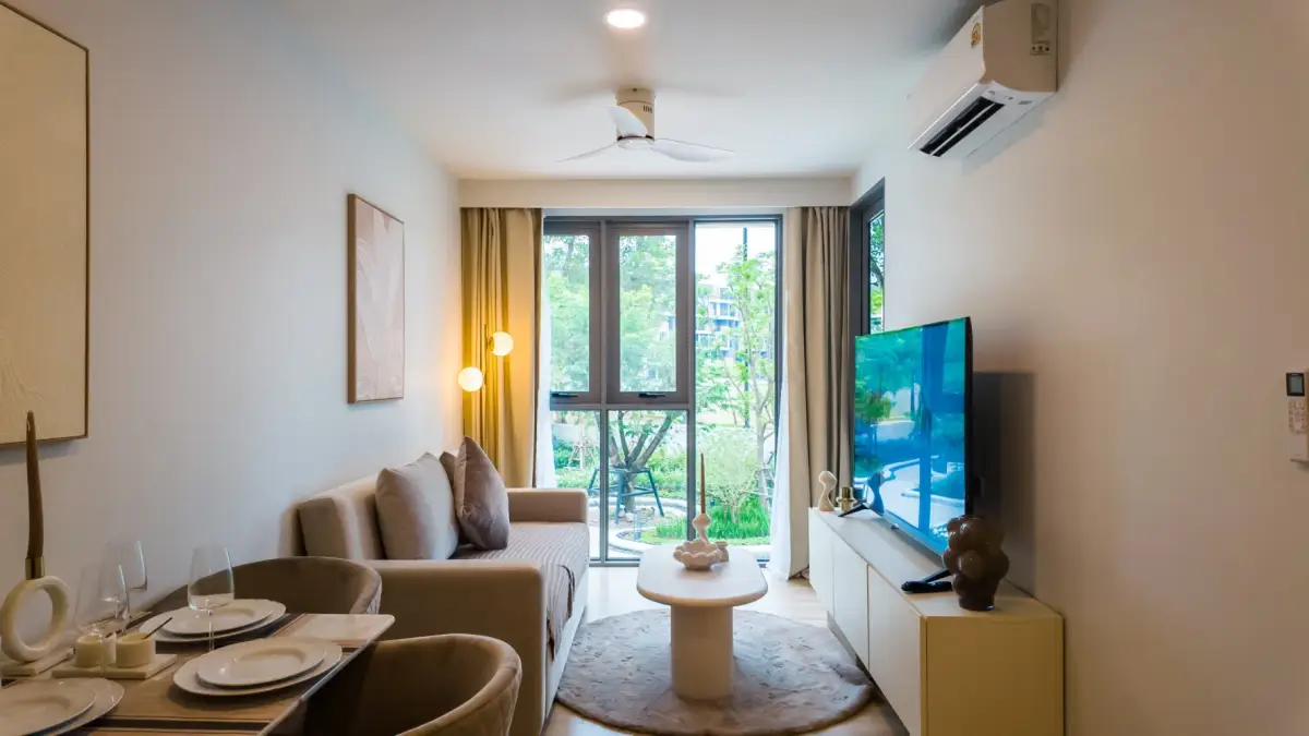Golf-View One-Bed at Sky Park Selesta, Laguna Bang Tao — Bang Tao · 4/55
