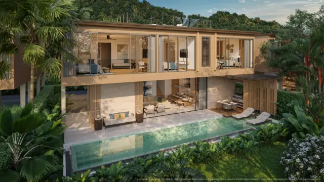 Spacious -Bedroom Villa, with sea view, on Kamala Beach beach — Kamala