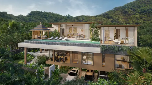 Large -Bedroom Villa, with sea view, on Kamala Beach beach — Kamala
