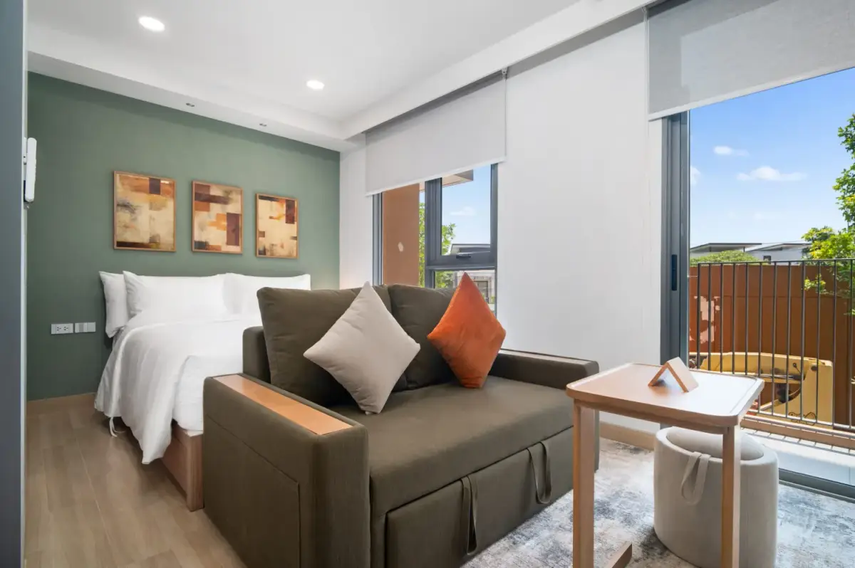 Studio Apartments, with urban view in Sky Park Selesta project, on Bangtao / Laguna beach — Bang Tao · 3/18